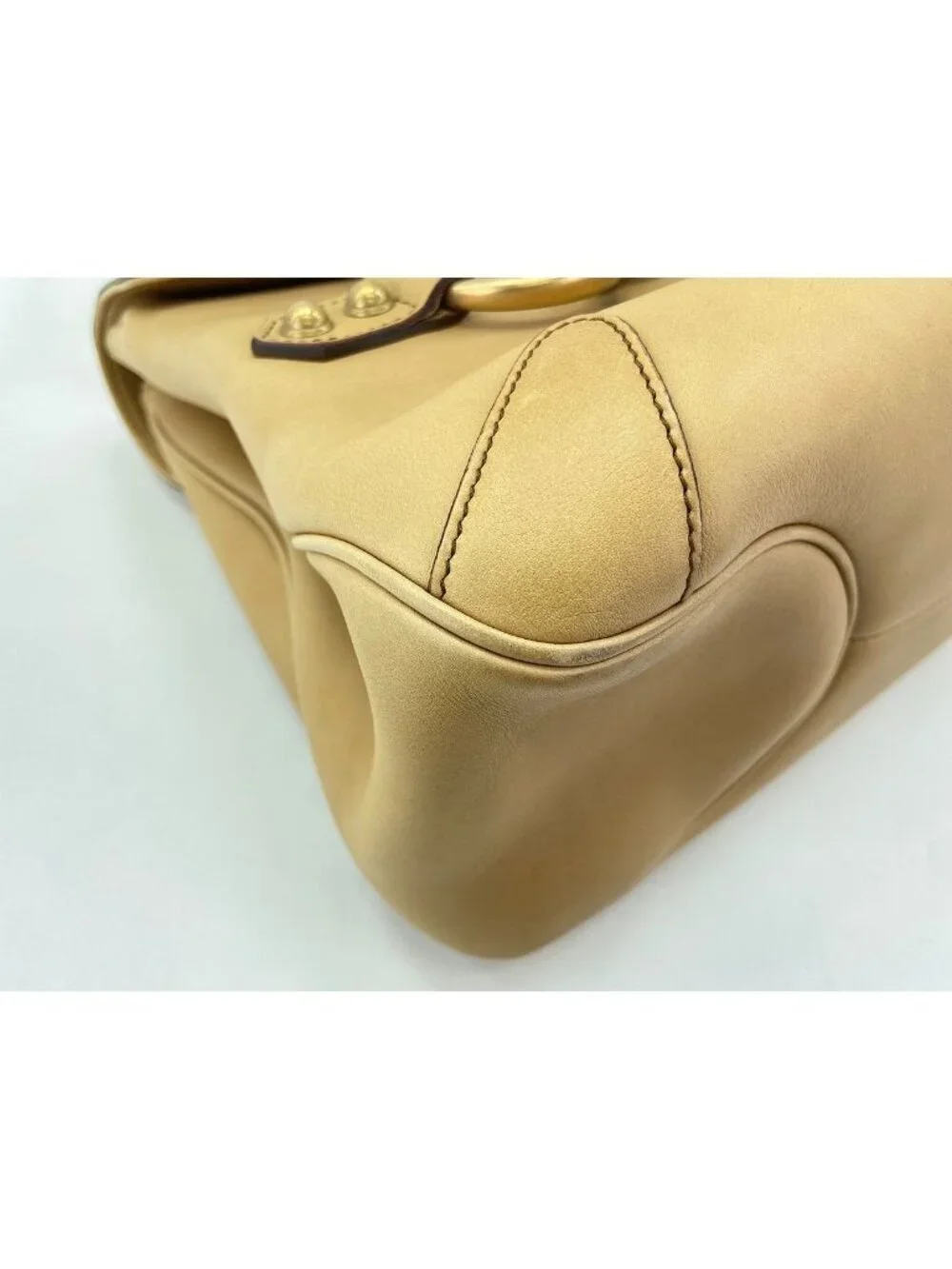 Gucci Handbag Horsebit Beige